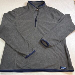 L.L. Bean women’s Charcoal Zip-Up Sweater
